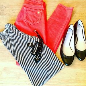 RED KATE SPADE JEANS WOMENS